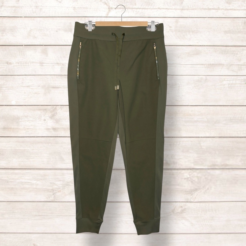 🌺ATHLETA HEADLANDS HYBRID TREK MID RISE OLIVE STRETCH JOGGERS - Picture 3 of 6